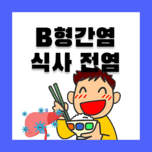 B형간염-식사하면감염사진