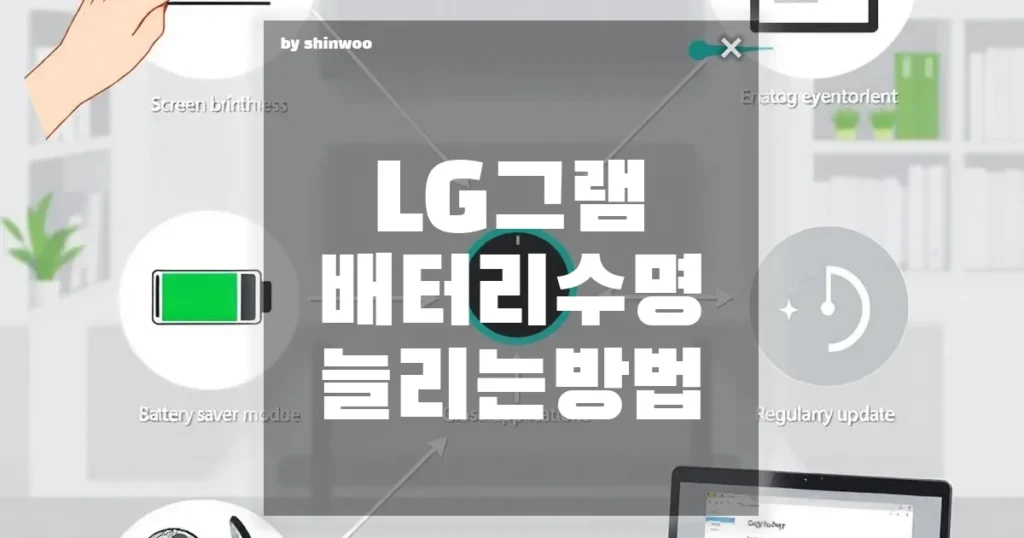 LG그램 배터리 수명 늘리는 확실한 방법 5가지
