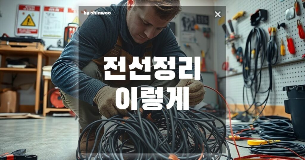 전선 정리 후 보기 좋게 유지하는 법