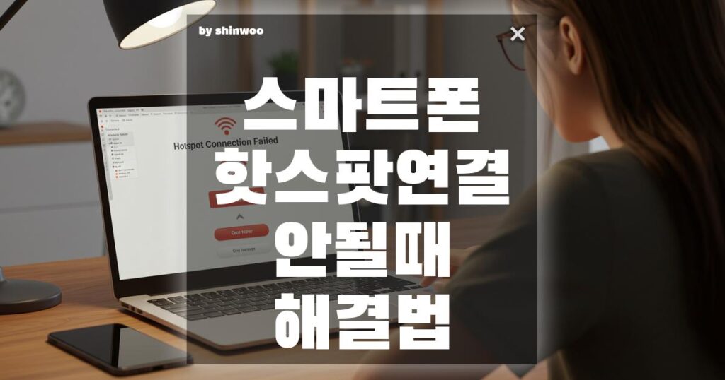 스마트폰 핫스팟 연결 안될 때 해결법