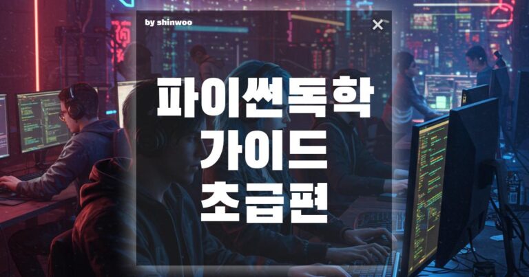 파이썬 독학 가이드 초급편