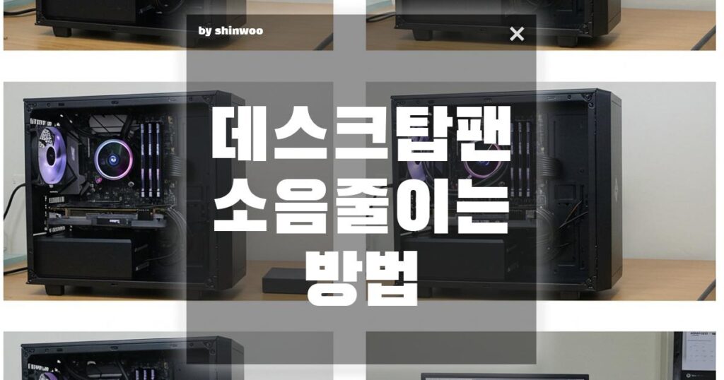 데스크탑 팬 소음 줄이는 방법: 조용한 컴퓨터 환경 만들기