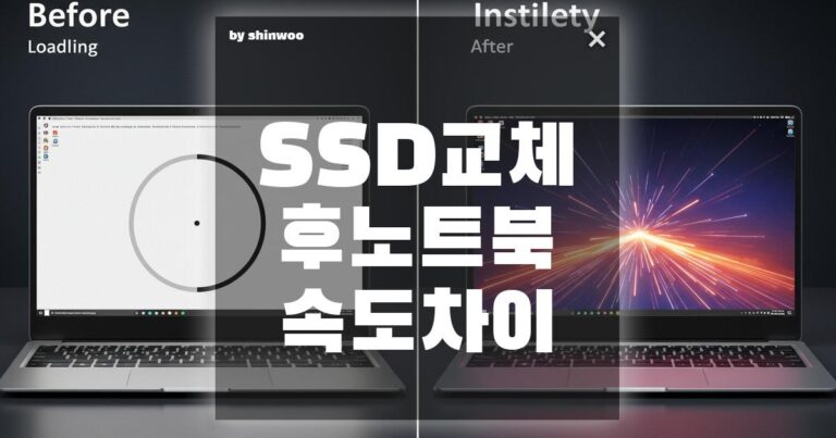 SSD 교체 후 노트북 속도 차이: 이렇게까지 빨라진다고?