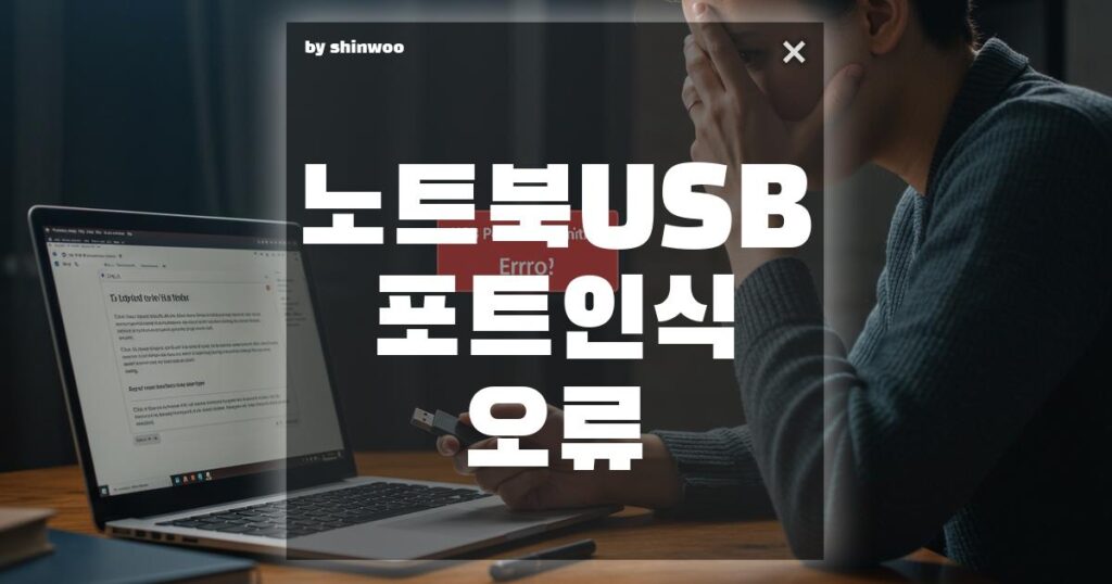노트북 USB 포트 인식 오류 해결법 3가지