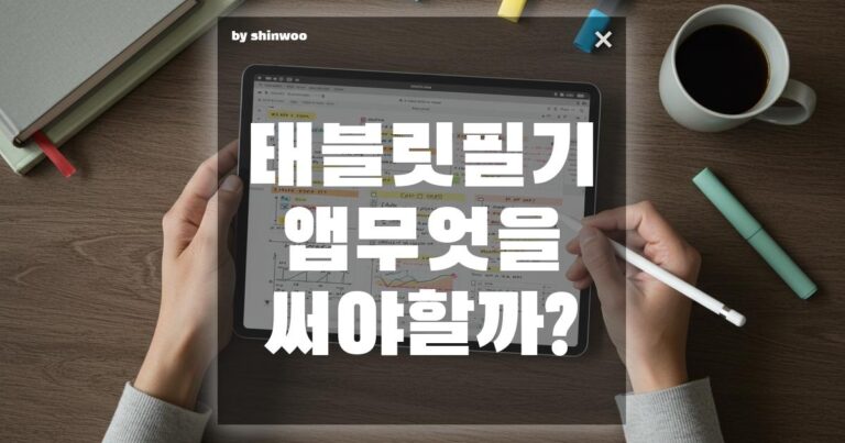 태블릿 필기 앱, 무엇을 써야 할까? 꼼꼼 비교 분석