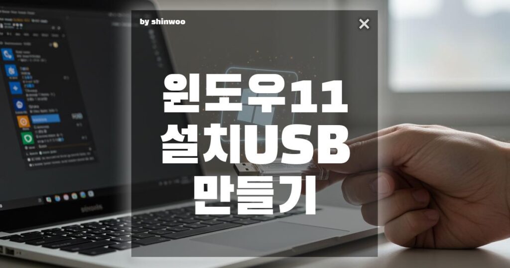 윈도우11 설치 USB 만들기, 초보자도 5분 만에 성공하는 법!