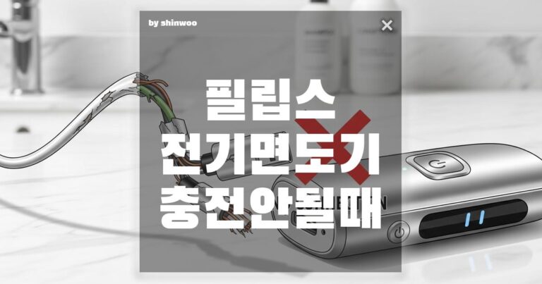필립스 전기면도기 충전 안될 때: “왜 안 켜지지?” 99% 해결하는 자가 진단법과 꿀팁