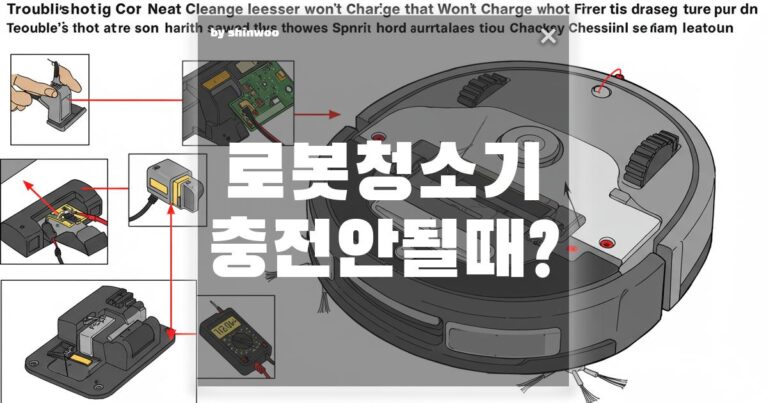 로봇청소기 충전 안될 때? 해결책