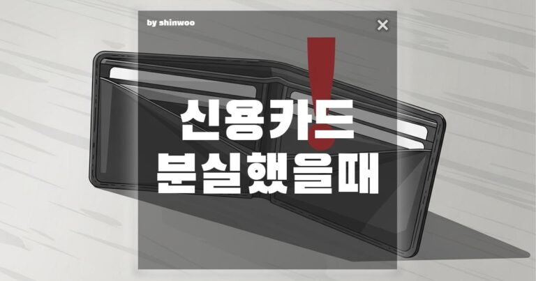 신용카드 분실했을 때, 단 5분 안에 끝내는 완벽 대처 가이드 (재발급까지 한 번에)