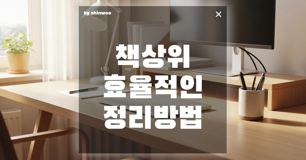 책상 위 효율적인 정리 방법, 이것만 바꿔도 집중력이 2배 오르는 마법