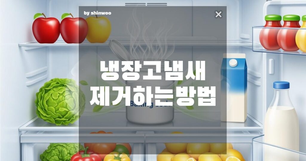 냉장고 냄새 제거하는 방법, 5천원으로 끝내는 초간단 비법 5가지!
