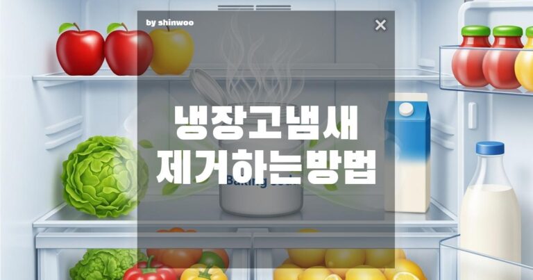 냉장고 냄새 제거하는 방법, 5천원으로 끝내는 초간단 비법 5가지!