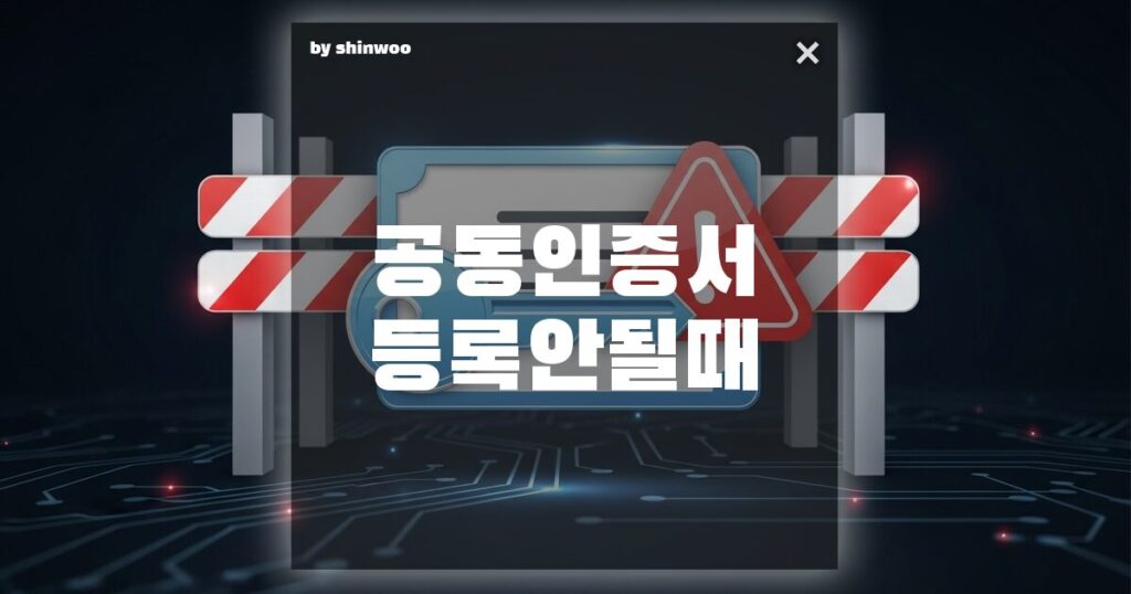 공동인증서 등록 안될 때 단 5분 만에 해결하는 실전 노하우