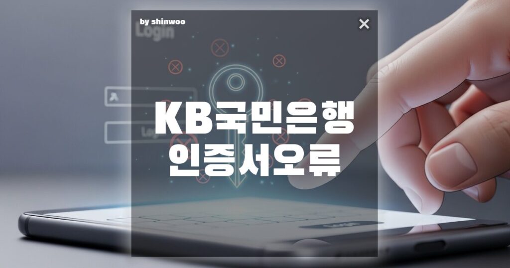 KB국민은행 인증서 오류, 당황하지 마세요! 3가지 상황별 대처 방법 총정리