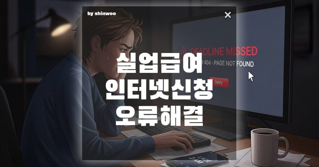 실업급여 인터넷 신청 오류 해결: 신청 마감 D-1, '이것'만 확인하면 끝! ⚠️
