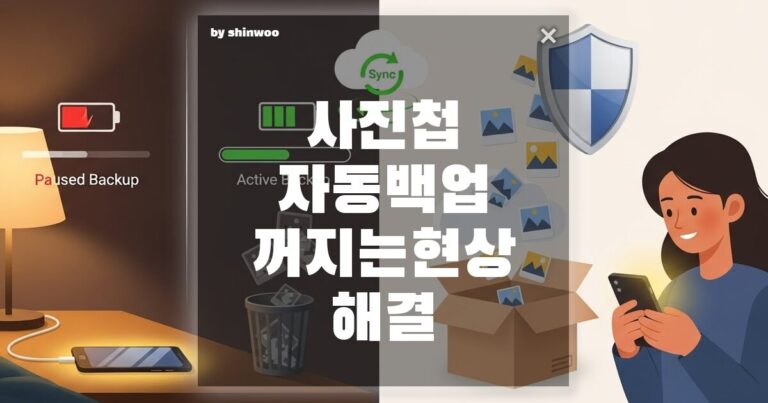 사진첩 자동백업 자꾸 꺼질 때? 소중한 추억을 지키는 3단계 해결법