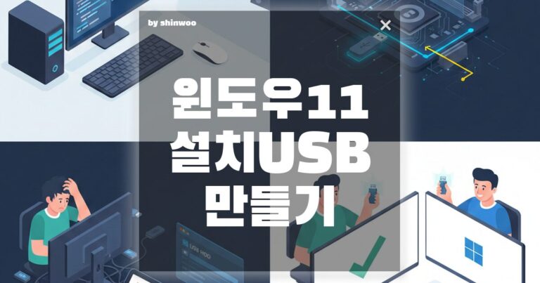 윈도우11 설치 USB 만들기: 초보자도 실패 없는 부팅 디스크 제작 가이드