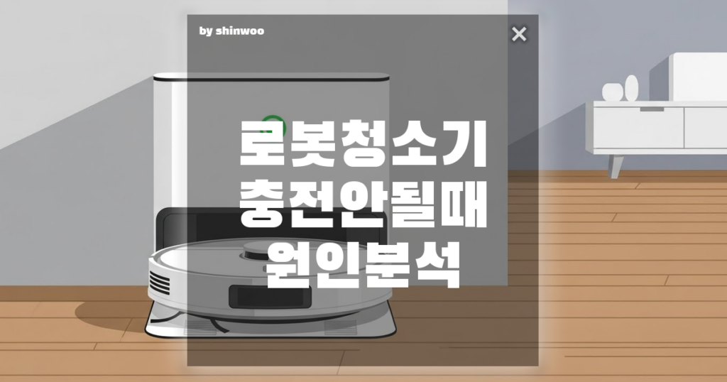 로봇청소기 충전 안될 때 원인 분석, 서비스센터 가기 전 반드시 확인해야 할 3가지