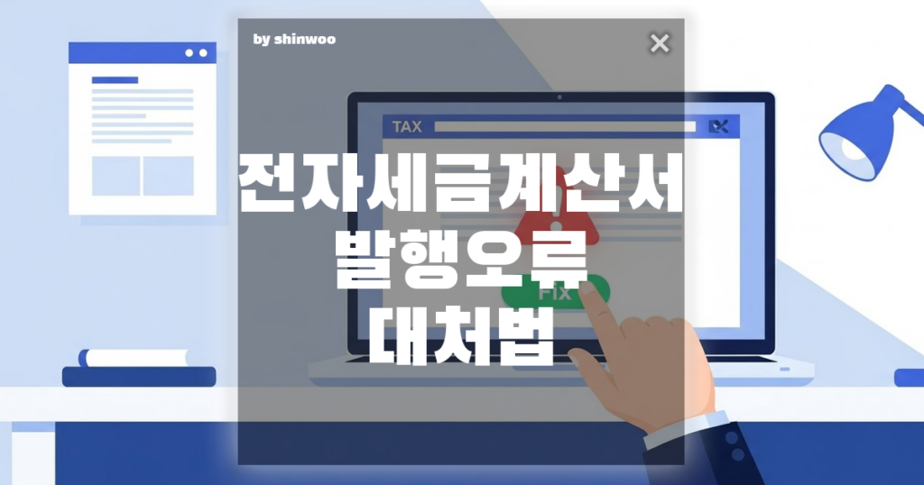 전자세금계산서 발행 오류, 당황하지 말고 5분 만에 해결하는 법!