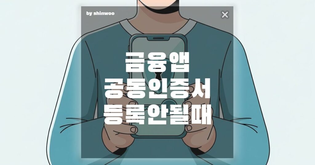 금융앱 공동인증서 등록 안될 때? 1분 만에 해결하는법