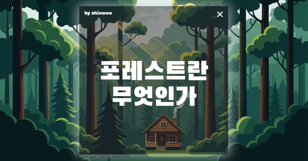 포레스트 뜻, 단순한 숲을 넘어 우리에게 주는 진정한 쉼의 의미