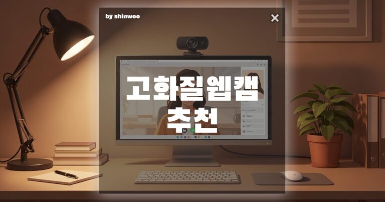 고화질 웹캠 추천, 화질구지 탈출하고 신뢰감을 주는 비주얼 만드는 법