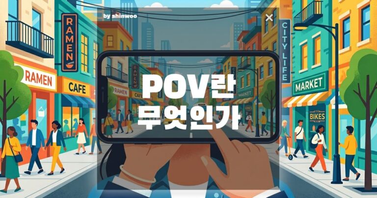POV 뜻? 당신이 숏폼 영상에 홀린 듯 빠져들었던 ‘기막힌 착각’의 비밀
